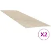 Image de vidaXL Lattes de rechange pour sommier avec 48 lattes, 2 pièces, 70 x 200 cm