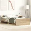 Image de vidaXL Cadre de lit sans matelas chêne sonoma 75x190 cm