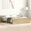 Image de vidaXL Cadre de lit sans matelas chêne sonoma 140x200 cm