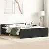 Image de vidaXL Cadre de lit sans matelas noir 150x200 cm