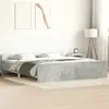 Image de vidaXL Cadre de lit sans matelas gris béton 160x200 cm