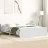 Image de vidaXL Cadre de lit sans matelas blanc 120x190 cm