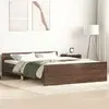 Image de vidaXL Cadre de lit sans matelas chêne marron 120x190 cm