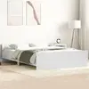 Image de vidaXL Cadre de lit sans matelas blanc 140x190 cm