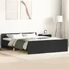 Image de vidaXL Cadre de lit sans matelas noir 140x190 cm