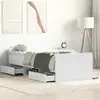 Image de vidaXL Cadre de lit sans matelas blanc 100x200 cm