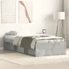 Image de vidaXL Cadre de lit sans matelas gris béton 90x200 cm