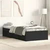 Image de vidaXL Cadre de lit sans matelas noir 90x190 cm