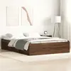 Image de vidaXL Cadre de lit sans matelas chêne marron 140x200 cm