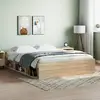 Image de vidaXL Cadre de lit sans matelas chêne sonoma 160x200 cm