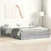 Image de vidaXL Cadre de lit sans matelas sonoma gris 160x200 cm