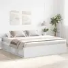 Image de vidaXL Cadre de lit sans matelas blanc 200x200 cm