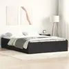 Image de vidaXL Cadre de lit sans matelas noir 120x190 cm