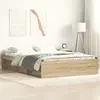 Image de vidaXL Cadre de lit sans matelas chêne sonoma 120x190 cm