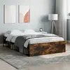 Image de vidaXL Cadre de lit sans matelas chêne fumé 120x190 cm
