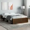 Image de vidaXL Cadre de lit sans matelas chêne marron 120x190 cm