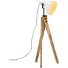 Image de VidaXL Lampadaire Blanc Bois