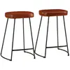 Image de vidaXL Tabourets de bar marron foncé