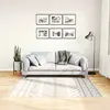 Image de VidaXL Tapis Lavable Noir et Blanc