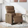 Image de vidaXL Fauteuil inclinable électrique - Marron tissu
