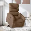 Image de vidaXL Fauteuil Inclinable Marron Tissu