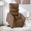 Image de vidaXL - Fauteuil de massage inclinable - Marron