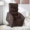 Image de vidaXL Fauteuil de massage électrique Marron foncé
