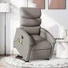 Image de vidaXL Fauteuil de massage - Taupe Tissu