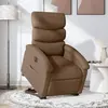 Image de vidaXL Fauteuil Inclinable Électrique - Marron Tissu