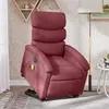Image de vidaXL Fauteuil de Massage Électrique - Rouge Bordeaux Tissu