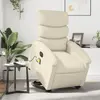 Image de vidaXL Fauteuil de massage électrique - Crème similicuir