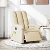 Image de VIDAXL Fauteuil électrique Crème Tissu