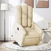 Image de VidaXL Fauteuil inclinable électrique - Crème Tissu