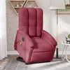 Image de VidaXL Fauteuil inclinable de massage électrique - Rouge Bordeaux