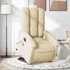 Image de vidaXL Fauteuil électrique Crème