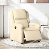 Image de vidaXL Fauteuil inclinable électrique - Crème