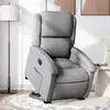 Image de VIDAXL Fauteuil inclinable gris clair tissu