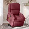 Image de Vidaxl Fauteuil inclinable de massage - Rouge bordeaux