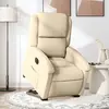 Image de vidaXL Fauteuil inclinable électrique - Crème