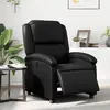 Image de vidaXL Fauteuil inclinable électrique - Noir Similicuir