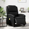 Image de vidaXL Fauteuil de massage inclinable électrique - Noir