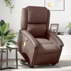 Image de vidaXL Fauteuil de Massage Inclinable - Marron Similicuir