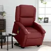 Image de vidaXL Fauteuil massage - Rouge Bordeaux
