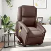 Image de vidaXL Fauteuil inclinable de massage - Marron