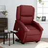 Image de vidaXL Fauteuil inclinable de massage électrique - Rouge bordeaux