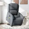 Image de vidaXL Fauteuil massage électrique - Gris foncé