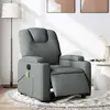Image de vidaXL Fauteuil électrique - Gris foncé
