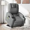 Image de vidaXL Fauteuil de massage électrique Gris foncé