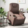Image de vidaXL Fauteuil de Massage Électrique - Marron Similicuir