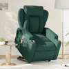Image de vidaXL Fauteuil de massage inclinable - Vert foncé